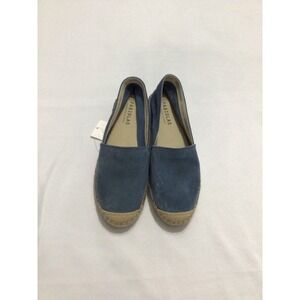 Fabiolas Blue Suede Espadrilles Handcrafted in Spain Slip On Flats Women 37